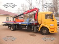 купить Эвакуатор КАМАЗ 4308 со сдвижной платформой и КМУ цена производство