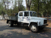 Бортовой ГАЗ - 3301 ЕГЕРЬ Садко со сдвоенной кабиной, удлиненный L = 3,6 - 4,1 м