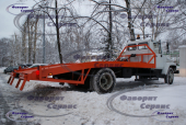 Эвакуатор ГАЗ - 3309 ГАЗОН с ломаной платформой