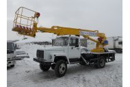 Автовышка на базе ГАЗ-3309 ГАЗОН, телескопическая