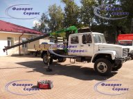 ГАЗ-3309 ГАЗон Фермер с Краном манипулятором MalinKA