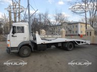 Эвакуатор КАМАЗ-4308 с ломаной платформой