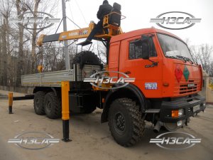 КАМАЗ-43118 с КМУ для перевозки опасных грузов