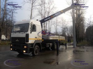 МАЗ 6312 Бортовой с КМУ DAIHAN-760 LONG