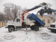 Самосвал ГАЗ-33086 с грейфером